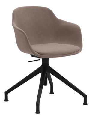 LORIA ARM SHELL FOR UPHOLSTERY, GAS ADJUSTMENT WITH TRESTLE BASE ON GLIDES