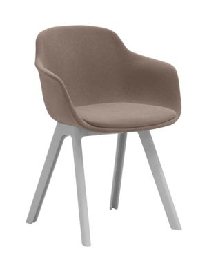 LORIA ARM SHELL FOR UPHOLSTERY WITH POLYPROP 4 LEGGED FRAME